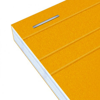 Bloc Note Orange 210 x 315 ligné marge Perforé 160 pages Jaune - RETIF