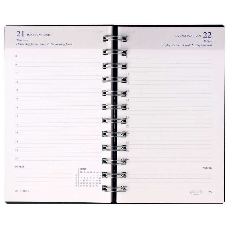 Agenda 2025 BREPOLS Breform - 10x16,5cm - 1 Jour Par Page Couverture ...