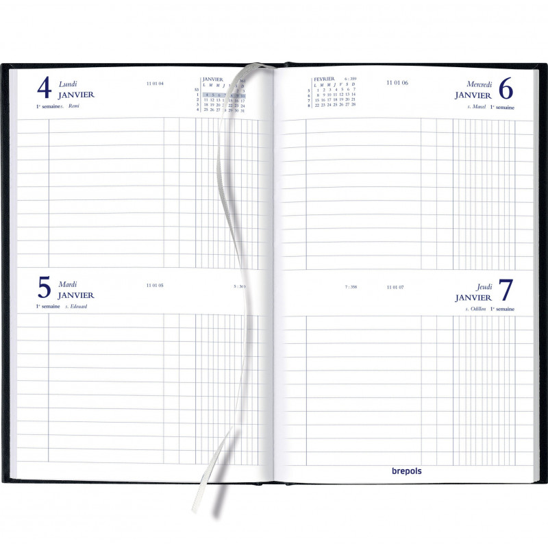 Agenda BREPOLS Caravelle B2 - 13,3x21cm - 2 Jours Par Page Couverture ...