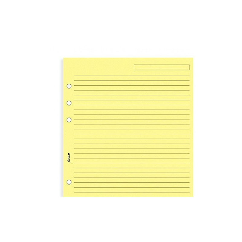 FILOFAX Recharge format A4 feuilles de notes lignées coloris assortis - Bloc  note - LDLC