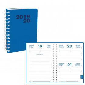 Agenda Quovadis Eurotextagenda Oslo Bleu 12x17cm 1 Semaine Sur 2 Pages Verticale - 