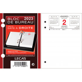 Bloc-Pratic Bloc éphéméride 2024, format 12x8,2cm, date à gauche, sans  support