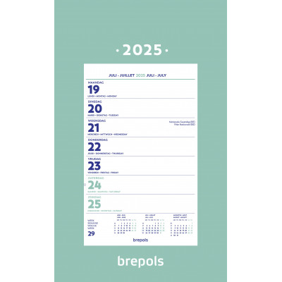 Calendrier sur plaque mural BREPOLS Optivision spécial gros caractères 19x31cm